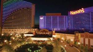 Harrah's Atlantic City night exterior shot Harrah's Atlantic City night exterior shot