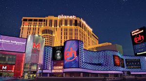 Planet Hollywood exterior at night Planet Hollywood exterior at night