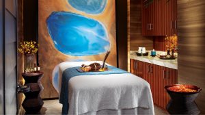 Singles treatment room at Qua Baths and Spa located in Caesars Palace Singles treatment room at Qua Baths and Spa located in Caesars Palace