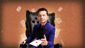 Mat Fanco throwing a playing card Mat Fanco throwing a playing card