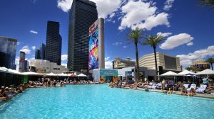 Pool at Caesars Palace Hotel and Casino in Las Vegas, Nevada