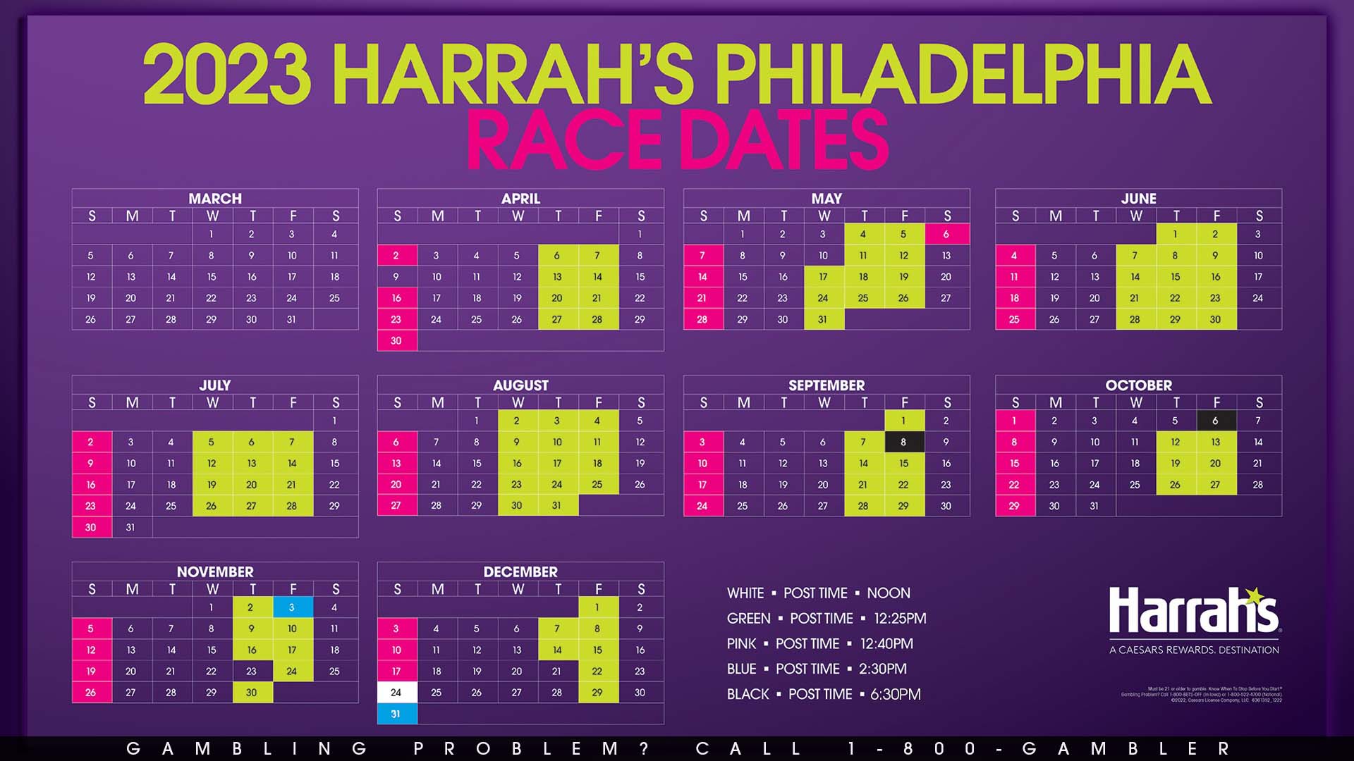 Live Horse Racing Harrah's Philadelphia Racetrack