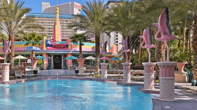 Pool at Flamingo - Las Vegas  Flamingo las vegas, Vegas vacation