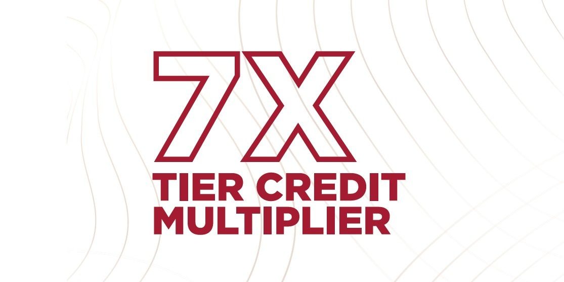 5X Tier Credit Multiplier